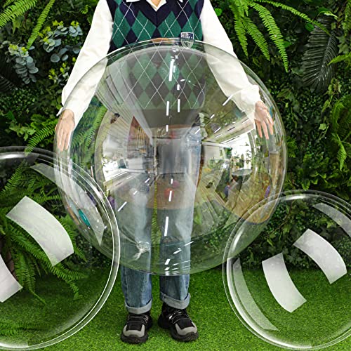 100 Pcs Clear Bubble Bobo Balloons - Large Transparent Inflatable Decorations for Weddings & Parties