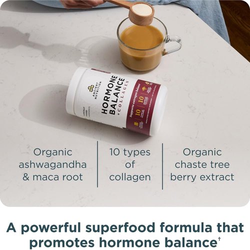 Ancient Nutrition Collagen Powder Supplement - Hormone Balance & Energy Boost, Vanilla, 25 Servings