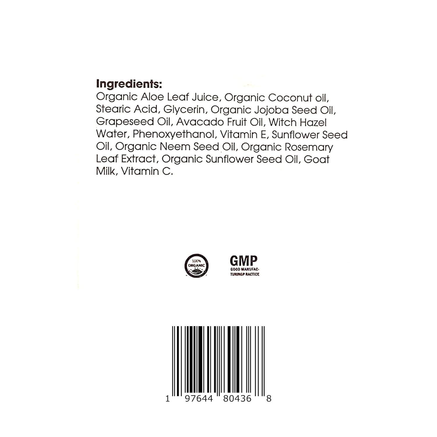 ZOE Goat Milk Moisturizer for Sensitive Skin - Hydrating & Soothing Face Cream with Aloe & Jojoba | Organic & Cruelty-Free