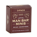 Exotic Musk & Sandalwood Man Bar Soap - Hair and Body Mini 3 Pack - 4 oz Pack of 3
