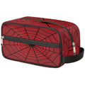 SinSenMa Red Spiders Web Toiletry Bag,Travel Cosmetic Bag,Hanging Makeup Bag,TSA Approved Hygiene Bag Waterproof Shave Dopp Kit Organizer for Toiletries Shower Bathroom Carry-on Accessories Gifts