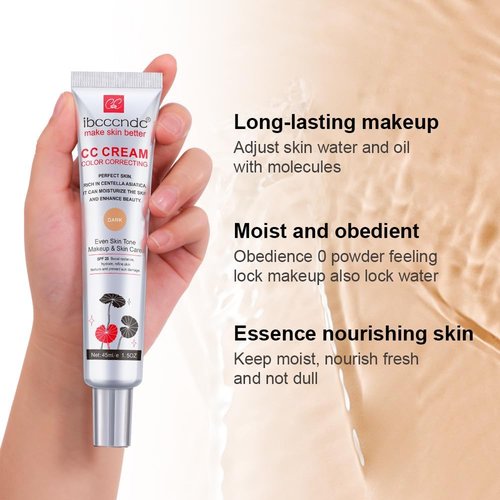 Skiennix Color Correcting CC Cream - Moisturizing, Waterproof Foundation With SPF 25 | Light Shade