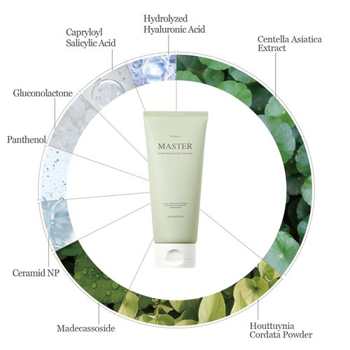 Mixsoon Master Gentle Recipe Foam Cleanser - Mild Exfoliation with Amino Acid Complex & Cica | 150ml / 5.07 fl. oz.