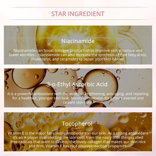 Mashata Vitamin C Face Serum - 20% Vitamin C, Niacinamide & Vitamin E | 1 Fl Oz Anti-Wrinkle & Brightening Solution