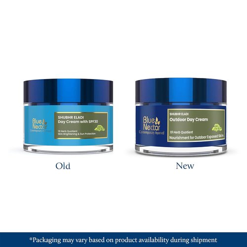 Blue Nectar Eladi Face Moisturizer - Plant-Based Day Cream for All Skin Types | 1.7 Oz, 19 Herbs