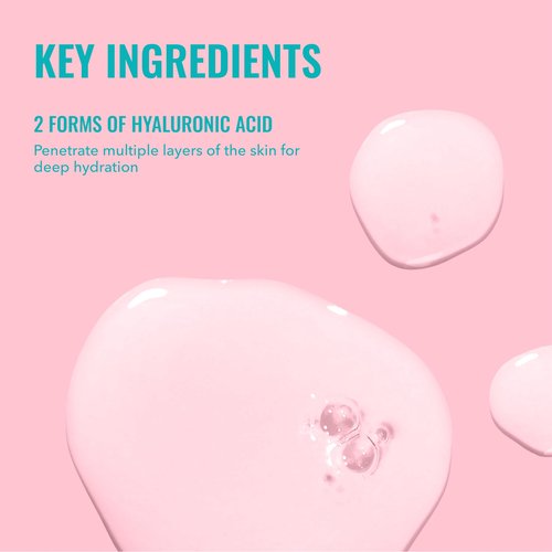 Good Molecules Hyaluronic Acid Serum Pack 2 – 30 ml Each | 1% Hyaluronic Acid, Non-Greasy Ultra Hydrating Serum, Facial Moisturizer for Plumper Skin, Skin Care for Face