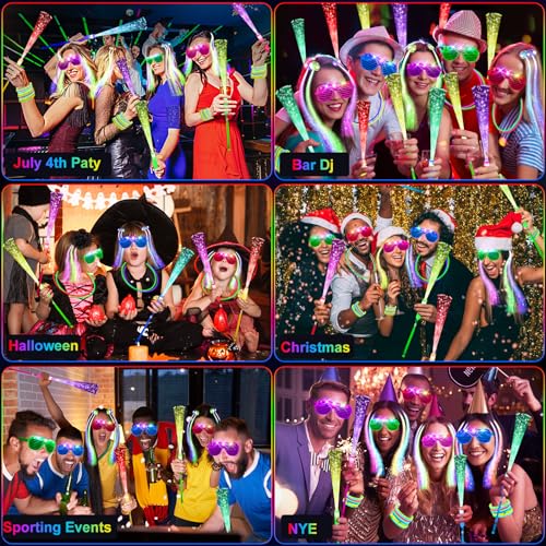 Glow in the Dark Party Supplies Kit - Indoor Outdoor Light-Up Favors