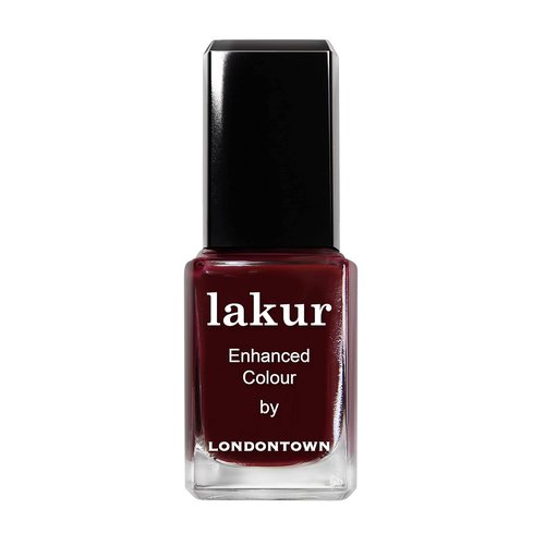 LONDONTOWN Lakur Nail Polish - Chip-Resistant & Non-Toxic | Glossy Blackened Purple, 0.40 fl oz