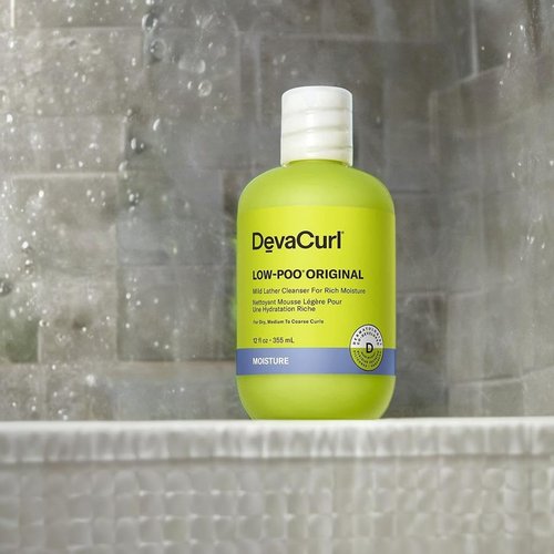 DevaCurl Low-Poo Original Cleanser - Hydrating Mild Lather for All Curl Types | Enhances Curl Shape