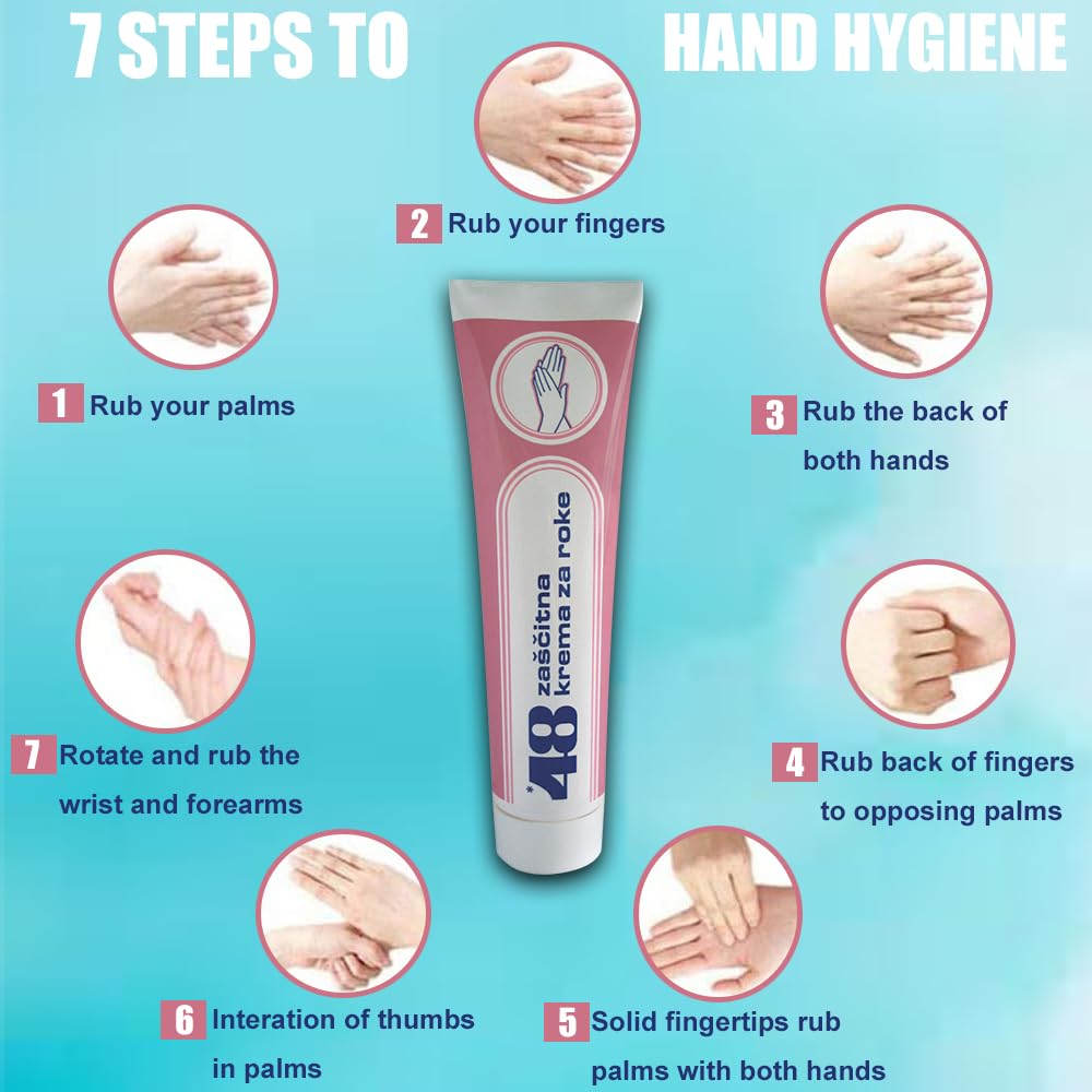 SORINA 48 Protective Hand Cream - Deep Hydration & Non-Sticky Formula - 125 ML, 6 Pack