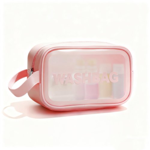 NAICHA Travel Cosmetic Case Toiletry Bag with Zipper Refillable Silicone Kit Toiletry Bottles、Squeeze Toiletry Bottles Leakproof Accessories for Toiletries Shampoo Lotion Body Wash (BPA Free)