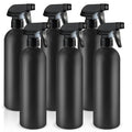 DMuuuDM 500ml/16 Oz Plastic Spray Bottles,Empty Heavy Duty Adjustable Fine Mist and Stream Container for Home Garden Plant,Essential Oils,Hair,Household Cleaning Solutions-Black,6 Pack