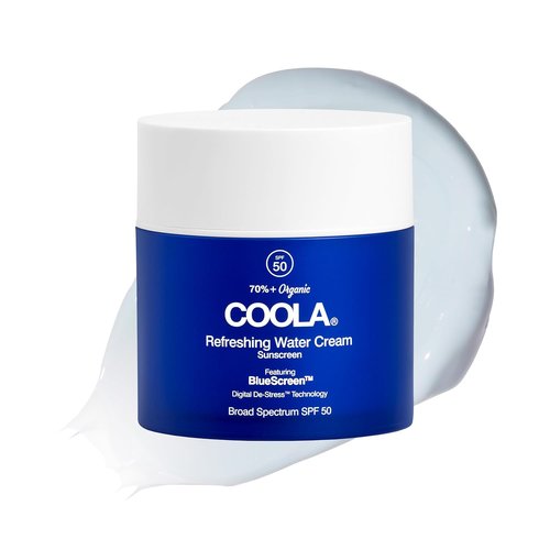 COOLA Organic Face Moisturizer - Refreshing Water Cream with SPF 50 | 1.5 Fl Oz, Dermatologist Tested