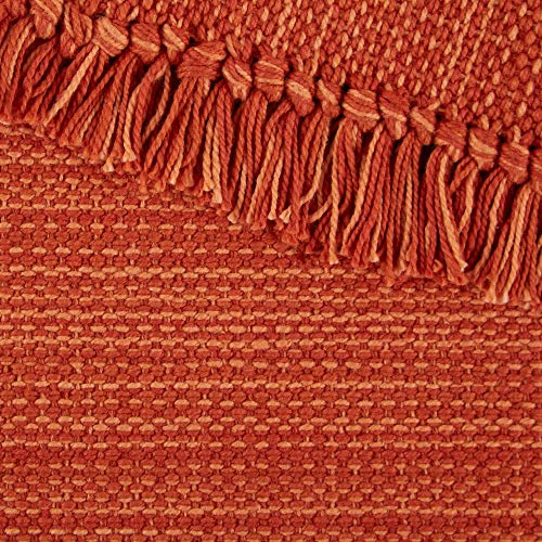 Variegated Cotton Placemat Set 13x19 Inches - Spice, 6 Piece