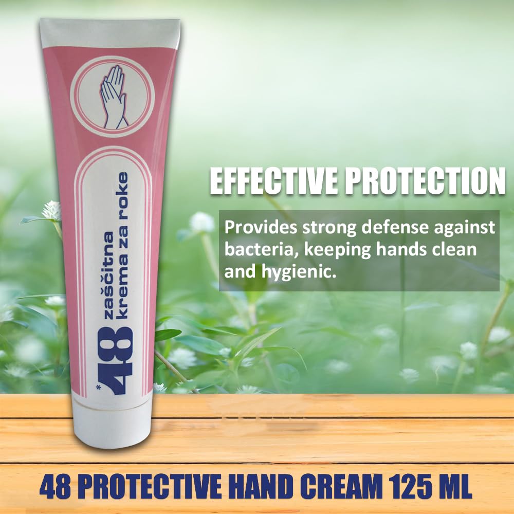 SORINA 48 Protective Hand Cream - Deep Hydration & Non-Sticky Formula - 125 ML, 6 Pack