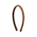 EVITA PERONI Silk Headband Thin Headbands for women Satin Headbands Non Slip and Comfortable Hairband for Women-Brown