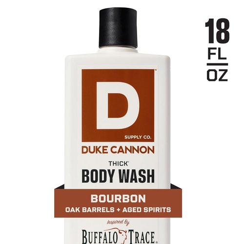 Duke Cannon Supply Co. Thick Body Wash - 3X Thicker, Mineral-Enriched Cleansing Gel - Big American Bourbon (18 oz)