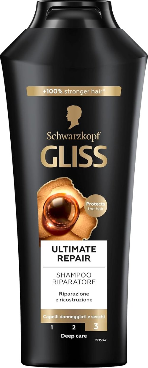 Gliss Ultimate Repair Shampoo - Deep Nourishment for Damaged Hair | 400 ml