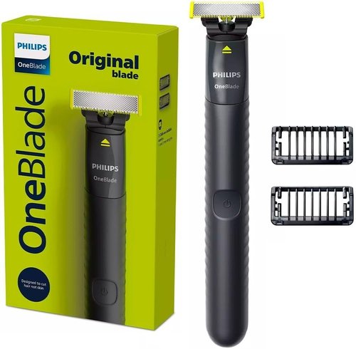 Philips One Blade Face Hybrid Trimmer & Shaver No Skin Irritation as Blade Never Touches Skin Dual Protection Technology