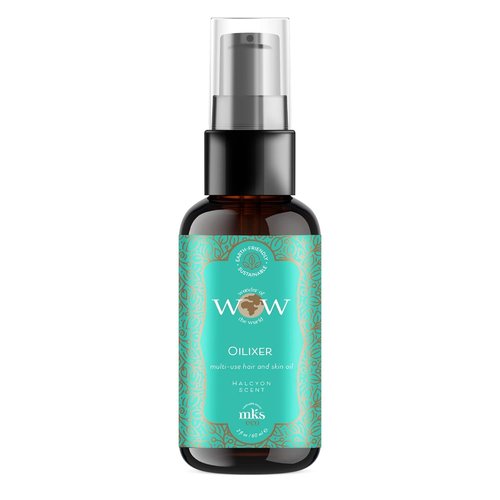 MKS Eco WOW Oilixir - Multi-Use Hair & Skin Oil in Halcyon Scent | 2 Fl Oz - Vegan & Cruelty-Free, No Harsh Additives