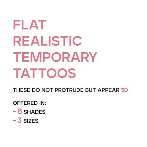 TataTattoos Temporary Realistic Nipple/Areola Tattoos – Non-Surgical for Mastectomy Recovery – for Post Breast Cancer Surgery (Cream, Medium (Pack of 20))