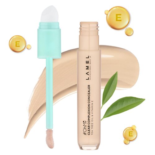 LAMEL OH My Clear Face Concealer - Moisturizing & Waterproof Formula with Vitamin E & Tea Tree - 0.23 fl. oz.