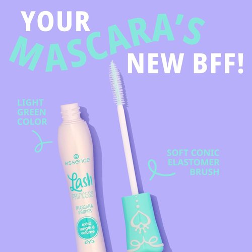 Essence Lash Princess Mascara & Primer Bundle - Brown Color for Stunning Lashes