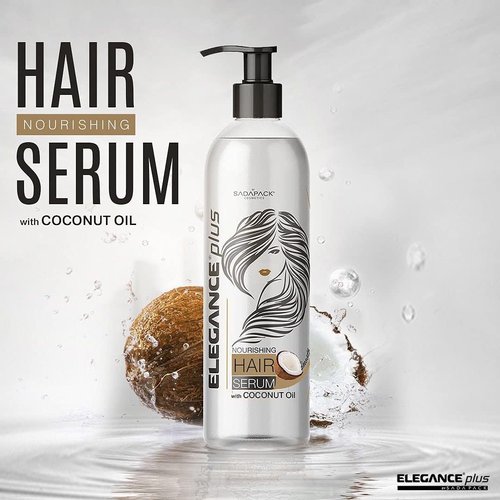 Elegance Plus Hair Serum - Nourishing Coconut-Based Formula for Soft, Shiny Hair | 10.1 Oz