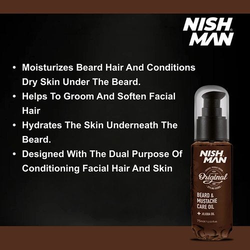 Nishman Beard & Mustache Care Oil 75 ml