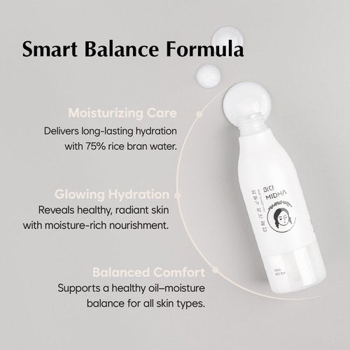 MIDHA RICE MILK LOTION, 6.76fl.oz/200ml, Deep Hydration, Soothing Care, Lightweight Nourishment – Smooth Skin Texture, Radiant Finish, Glowing Complexion