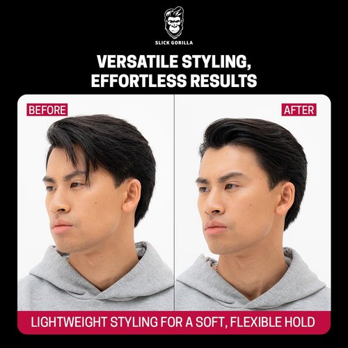 Slick Gorilla Hair Styling Cream - Light Flexible Hold | Smooth Frizz Control | 3.38 fl oz (100ml)