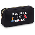 Funny Medicine Bags for Women Doctor Thank You Gifts for Medical Assistant Dental Assistant Gifts Medicinal Organizer Gift for Female Doctor Nurses Graduation Retirement Gift Travel Cosmetic Bag
