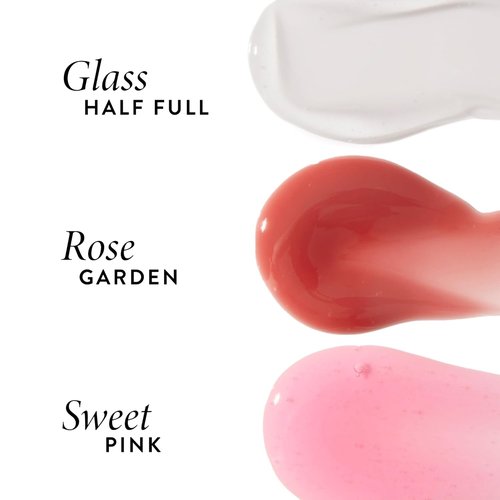 Laura Geller New York Lip Oil - Fine Shine Glossy Hydrating Squalane in Rose Garden - Pink