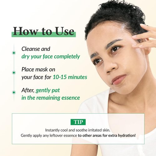 Dr.Althea Cushion Veil Calming Mask | Cooling Mask to Help Reducess Redness | Soothe Irritated Skin with CICA Complex | Vegan Korean Skincare (Pack of 4)