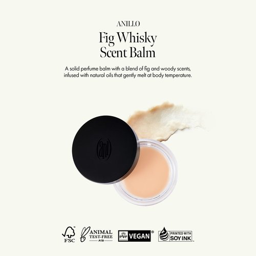 Fig Whisky Body Care Set – Body Oil & Solid Perfume Balm with Fig Extract, Jojoba Oil & Argan Oil – Deep Hydration & Long-Lasting Woody Scent, Vegan & Paraben-Free, Portable & Non-Sticky Essentials