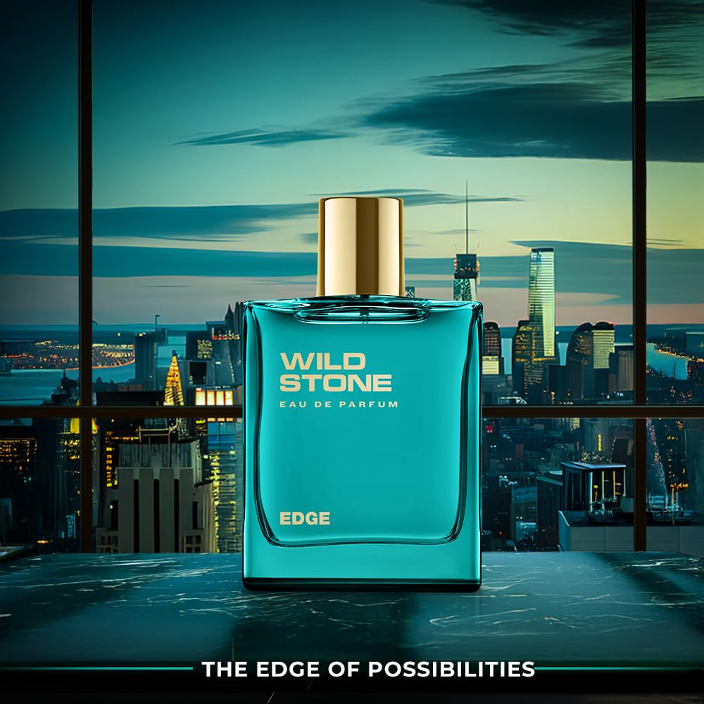 Wild Stone Edge Eau De Parfum - Intense Long-Lasting Luxury Fragrance for Men | 3.38oz (100ml)