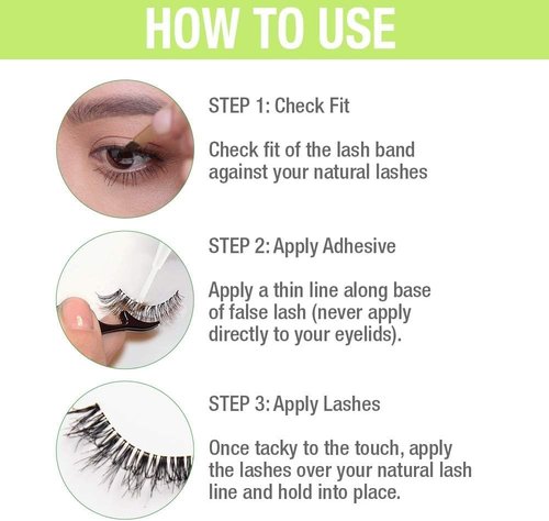 DUO Brush-On Clear Lash Glue –Waterproof Strip Lash Adhesive with Vitamins A, C & E, Long Lasting Eyelash Glue, 0.18 oz, (Pack of 2)