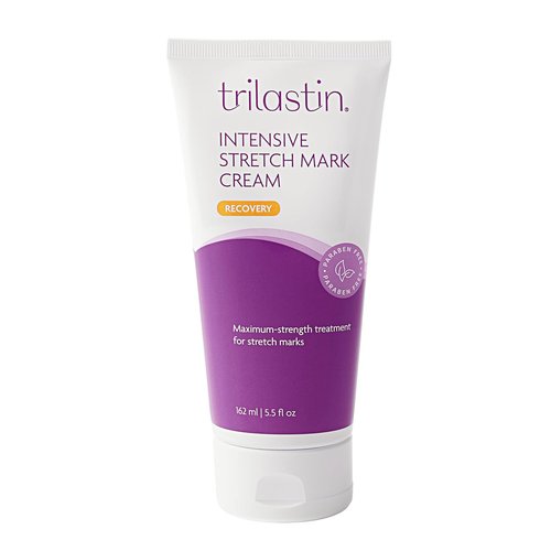 TriLASTIN Stretch Mark Cream - Hydrating Body Lotion with Collagen, Niacinamide & Vitamin E | Unscented - 5.5 oz