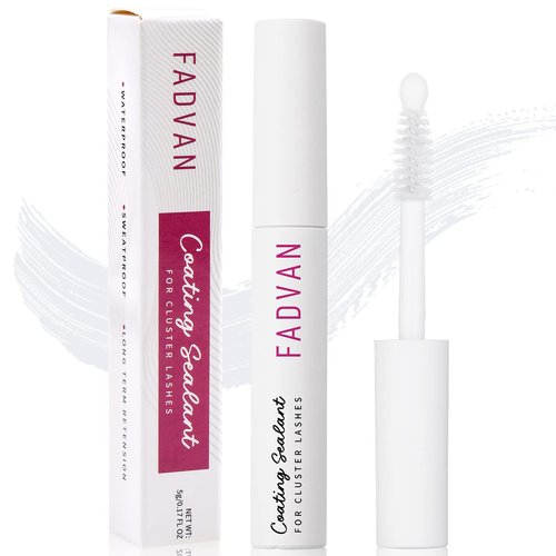 FADVAN Lash Sealant for Eyelash Extensions Overnighter Lash Sealer for DIY Coating Long-Lasting 2 Weeks (5ml, Clear)