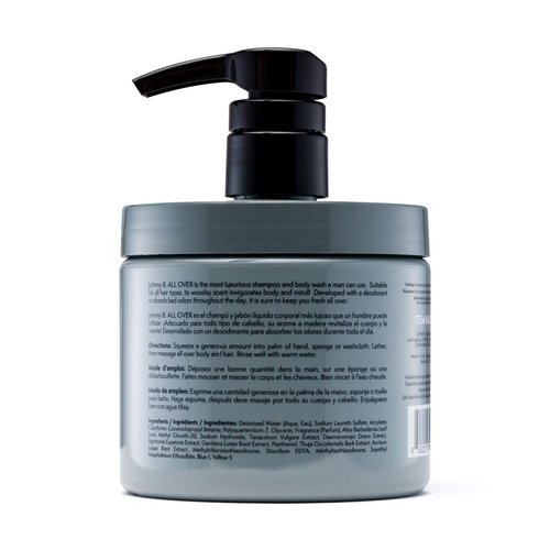 JOHNNY B. Professional All Over Hair Shampoo and Body Wash 16 oz.