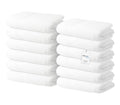 Avalon Towels Luxury Washcloths (Value Pack of 12) – Premium Cotton, Soft & Absorbent Wash Cloths for Body and Face, Hotel and Spa Quality Wash Clothes, Quick Dry and Machine Washable (White)