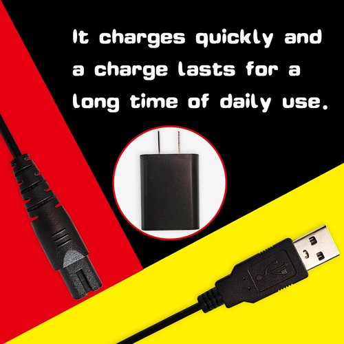 SEEHOM Water Flosser Charger for Nicwell F5025 Charging Cable Replacement for COSLUS F5020E Oralfree Nicefeel Insmart Waterfloss USB Cord Plug in Adapter…