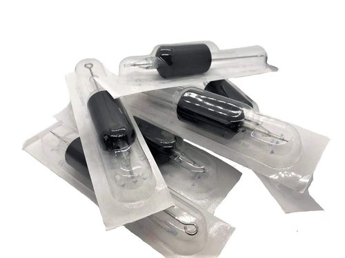 Tatmax 20PCS 1 Inch Tattoo Combo Needles and Tubes: 5RM, 7RM, 9RM, 11RM, 13RM, 15RM (9 Round Magnum)