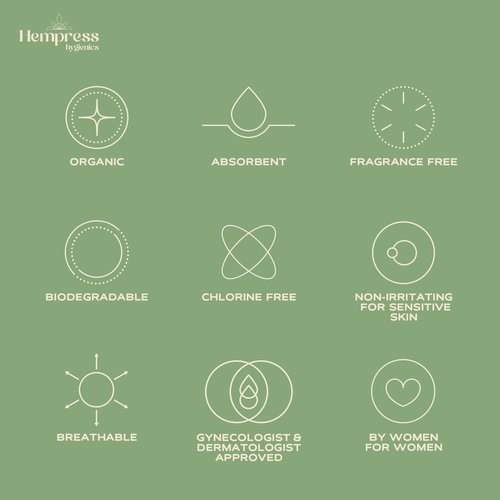 Hempress Hygienics Organic Cotton Rounds for Face, Exfoliating & Gentle Makeup Remover Pads, Perfect for Cleansing, Toning, Refreshing and Applying Skincare, Vegan and Hypoallergenic (270 Count)