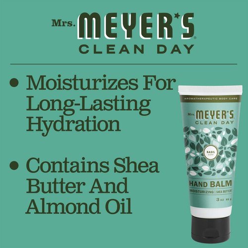 MRS. MEYER'S Clean Day Moisturizing Hand Balm, Made with Essential Oils, Travel Size, Lavender, 3 oz