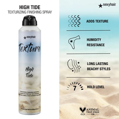 SexyHair Texture High Tide Texturizing Hairspray - 8 Oz | Humidity Resistant | Natural Shine for All Hair Types