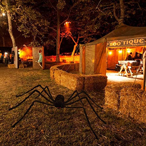 6-Pack Large Fake Spiders Halloween Yard Indoor Outdoor Decor Set