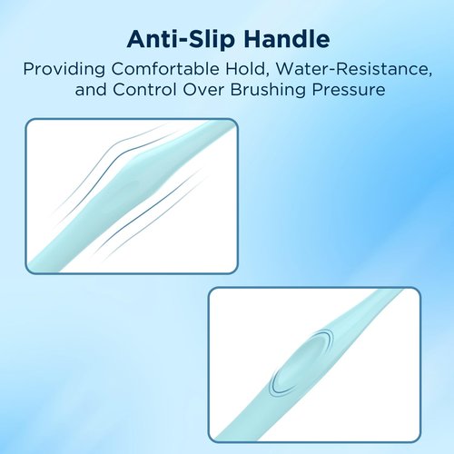 Fremouth End Tuft Toothbrush with Covers, Small Head for Hard-to-Reach Areas, Orthodontic Toothbrush for Braces, Soft Bristles for Adults, Individually Wrapped, 6-Pack