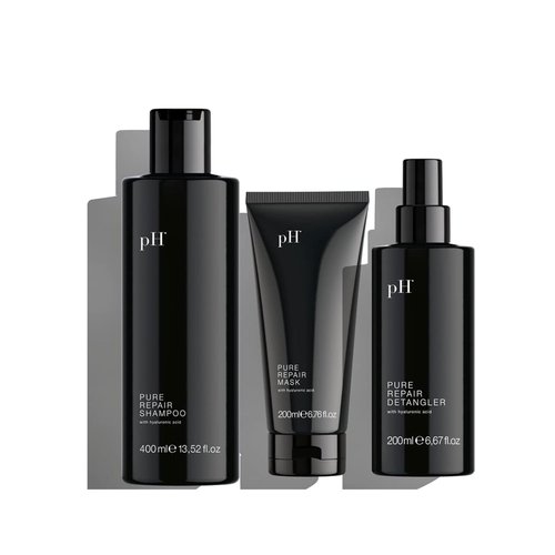 pH PURE HAIR Repair Shampoo & Conditioner Set | Hydrating Hyaluronic Acid Formula - 13.52 oz & 6.67 oz