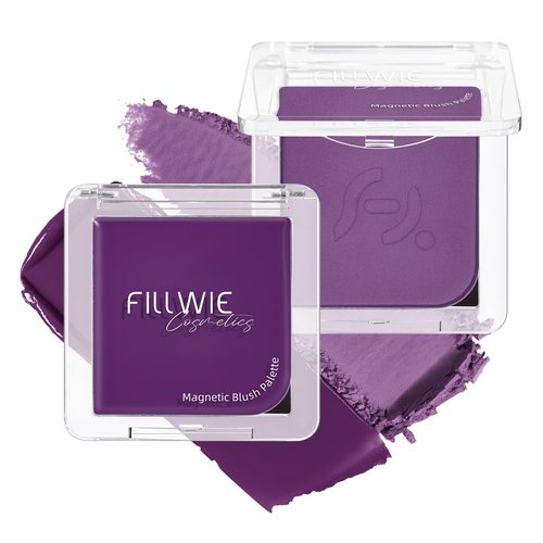 Regine Switzerland Cream Powder Blush Duo - Lasting & Buildable for Medium to Deep Skin Tones | Cool Violet